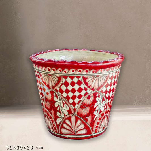 Vaso Leticia Rojo